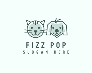 Cat Dog Pet Care logo design