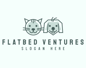 Cat Dog Pet Care logo design