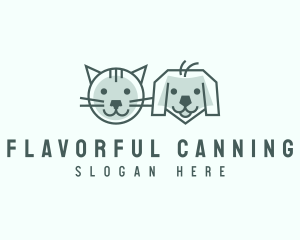 Cat Dog Pet Care logo design