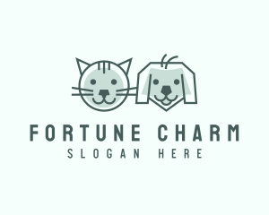 Cat Dog Pet Care logo design