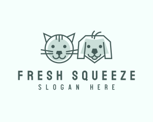 Cat Dog Pet Care logo design