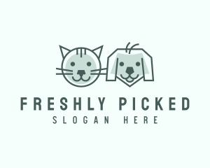 Cat Dog Pet Care logo design