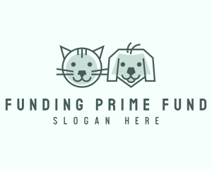 Cat Dog Pet Care logo design