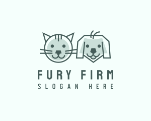 Cat Dog Pet Care logo design