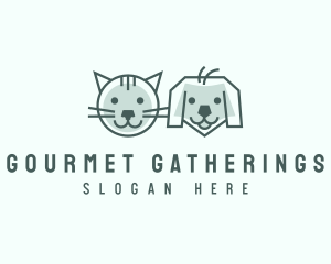 Cat Dog Pet Care logo design