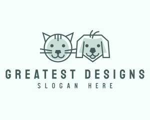 Cat Dog Pet Care logo design