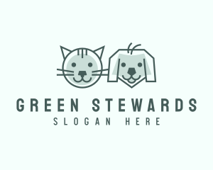 Cat Dog Pet Care logo design