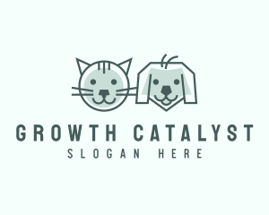 Cat Dog Pet Care logo design