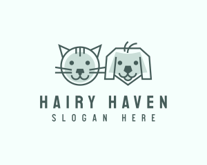 Cat Dog Pet Care logo design