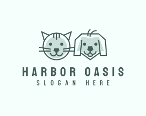 Cat Dog Pet Care logo design