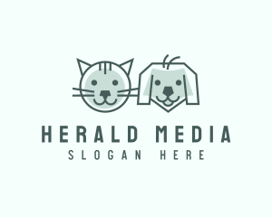 Cat Dog Pet Care logo design