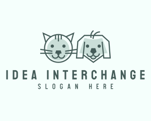 Cat Dog Pet Care logo design