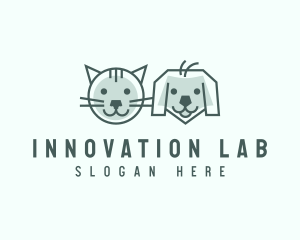 Cat Dog Pet Care logo design