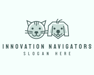 Cat Dog Pet Care logo design