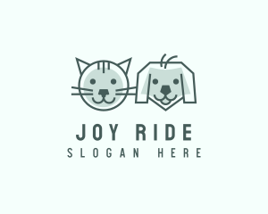 Cat Dog Pet Care logo design