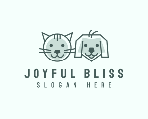 Cat Dog Pet Care logo design