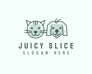 Cat Dog Pet Care logo design