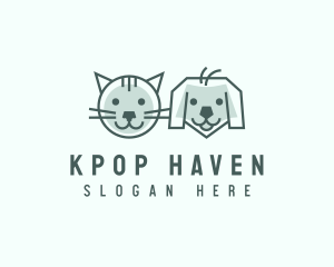 Cat Dog Pet Care logo design