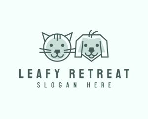 Cat Dog Pet Care logo design