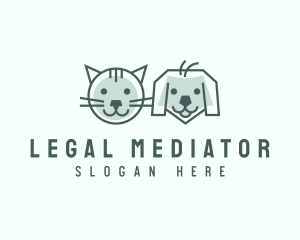 Cat Dog Pet Care logo design