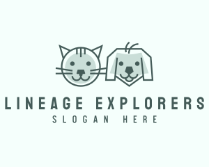 Cat Dog Pet Care logo design