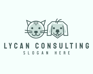 Cat Dog Pet Care logo design