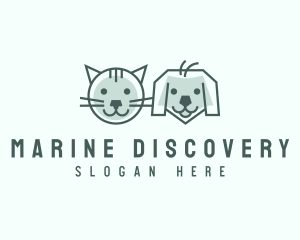 Cat Dog Pet Care logo design