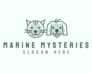 Cat Dog Pet Care logo design