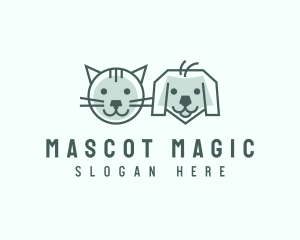 Cat Dog Pet Care logo design