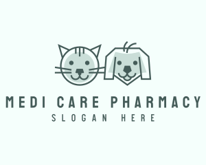 Cat Dog Pet Care logo design