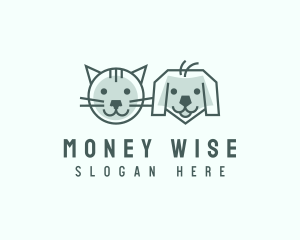 Cat Dog Pet Care logo design