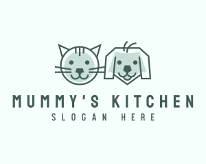 Cat Dog Pet Care logo design