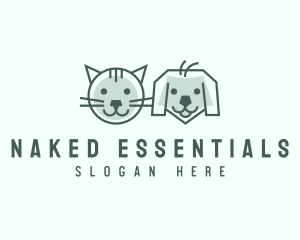 Cat Dog Pet Care logo design