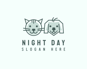 Cat Dog Pet Care logo design