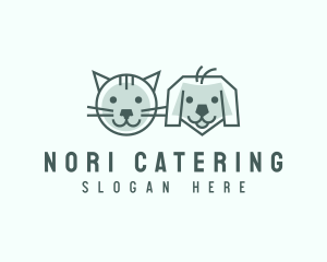 Cat Dog Pet Care logo design