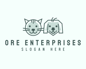 Cat Dog Pet Care logo design