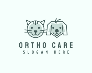 Cat Dog Pet Care logo design