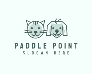 Cat Dog Pet Care logo design