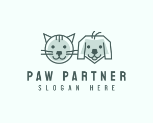 Cat Dog Pet Care logo design