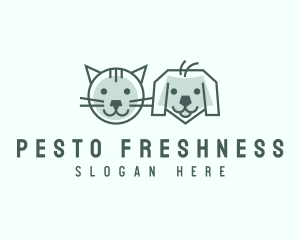 Cat Dog Pet Care logo design