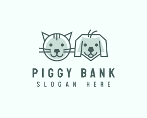 Cat Dog Pet Care logo design