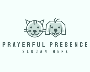 Cat Dog Pet Care logo design