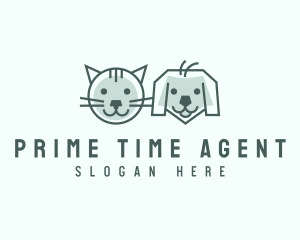 Cat Dog Pet Care logo design