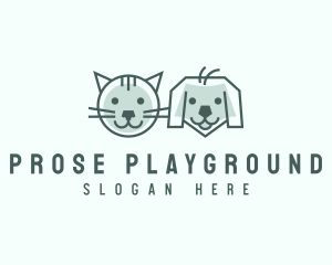 Cat Dog Pet Care logo design