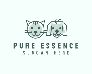 Cat Dog Pet Care logo design