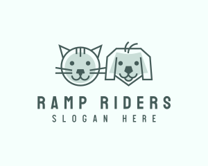 Cat Dog Pet Care logo design