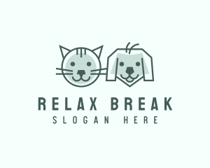 Cat Dog Pet Care logo design