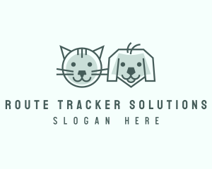 Cat Dog Pet Care logo design