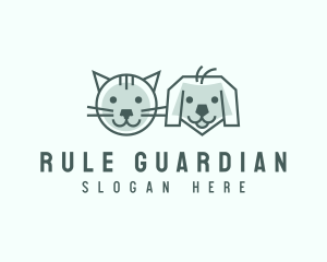 Cat Dog Pet Care logo design