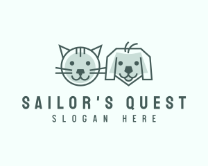 Cat Dog Pet Care logo design